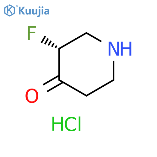 (3R)-3-fluoropiperidin-4-one;hydrochloride structure