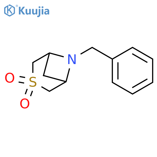 6-benzyl-3λ?-thia-6-azabicyclo[3.1.1]heptane 3,3-dioxide structure