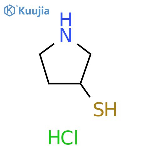 pyrrolidine-3-thiol;hydrochloride structure