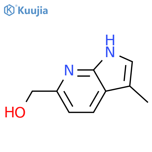 {3-methyl-1H-pyrrolo[2,3-b]pyridin-6-yl}methanol structure