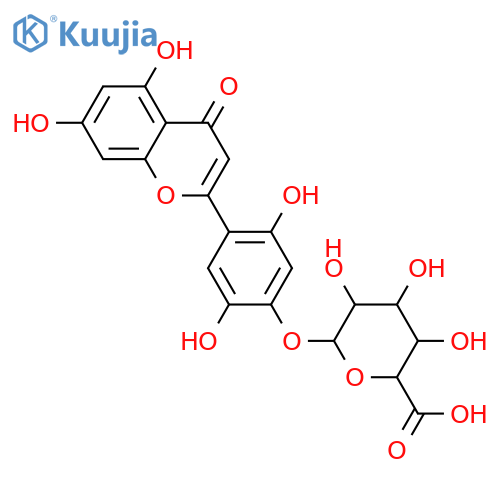 2',4',5,5',7-Pentahydroxyflavone; 4'-O-β-D-Glucuronopyranoside structure