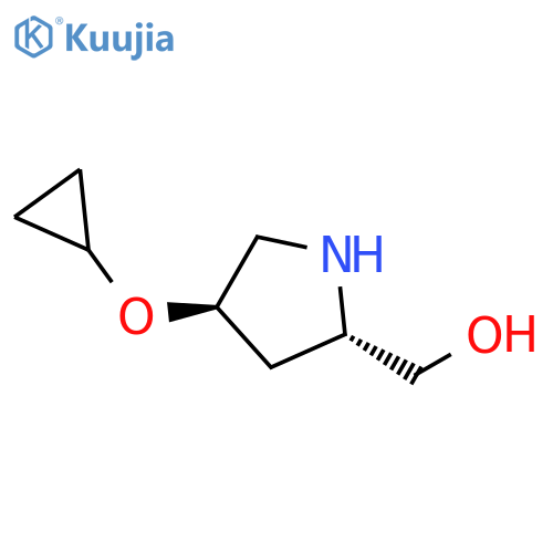 [(2S,4R)-4-cyclopropoxypyrrolidin-2-yl]methanol structure