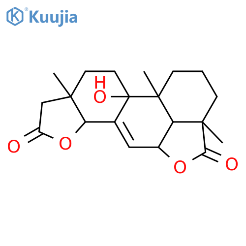 9-Hydroxy-7-isopimarene-16,14:19,6-diolide; (6β,9α,14α)-form structure