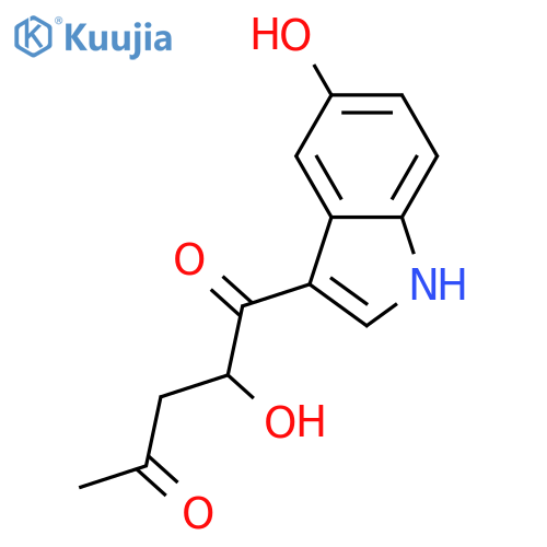 2-Hydroxy-1-(1H-indol-3-yl)-1,4-pentanedione; (+)-form, 5-Hydroxy structure