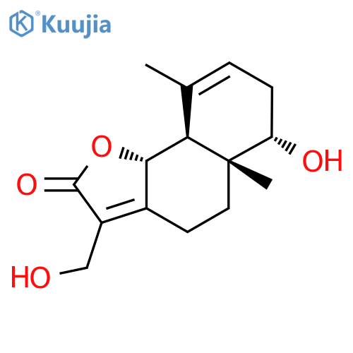 1,13-Dihydroxy-3,7(11)-eudesmadien-12,6-olide; (1α,6α)-form structure