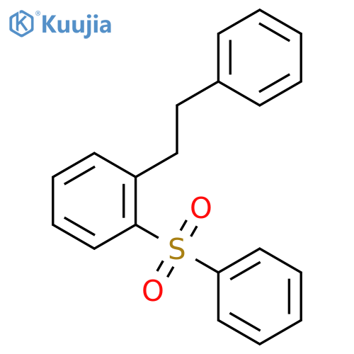 Benzene,1-(2-phenylethyl)-2-(phenylsulfonyl)- structure