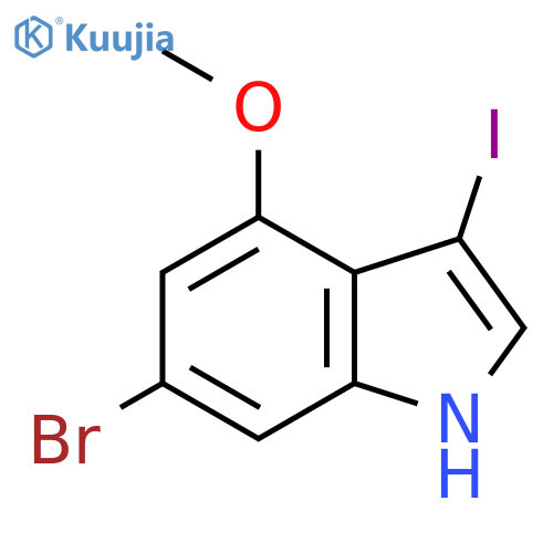 6-Bromo-3-iodo-4-methoxy-1H-indole structure