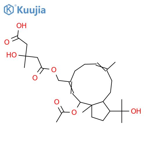 3,7-Dolabelladiene-2,16,18-triol; (2β,3Z,7E)-form, 16-O-(3-Hydroxy-3-methylglutaroyl), 2-Ac structure