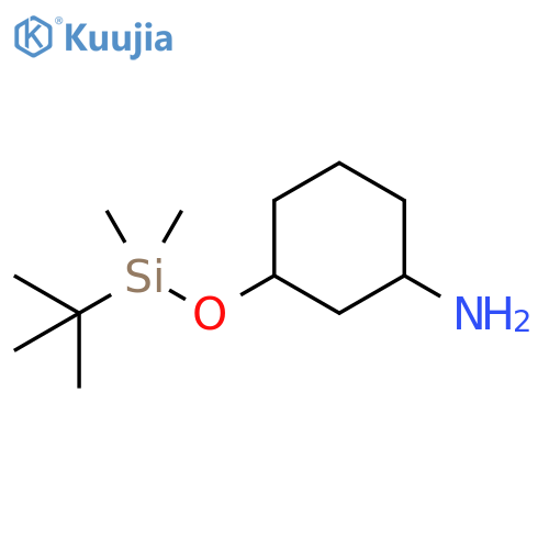 3-((tert-butyldimethylsilyl)oxy)cyclohexanamine structure