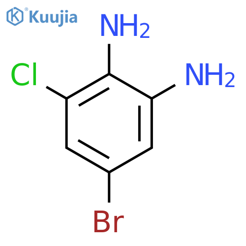 5-Bromo-3-chlorobenzene-1,2-diamine structure