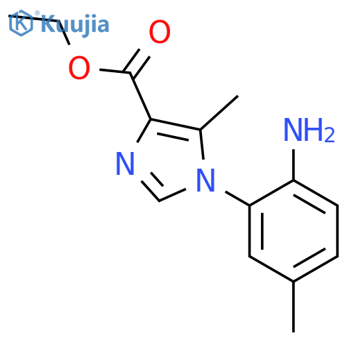 1-(2-Amino-5-methylphenyl)-5-methyl-ethyl-ester-1H-Imidazole-4-carboxylic Acid structure