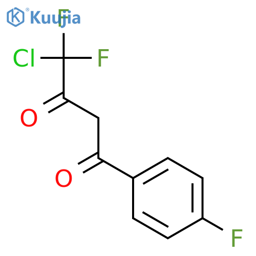 4-chloro-4,4-difluoro-1-(4-fluorophenyl)butane-1,3-dione structure