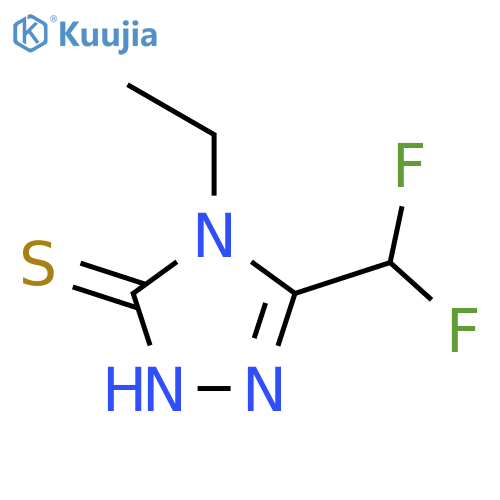 5-(Difluoromethyl)-4-ethyl-4h-1,2,4-triazole-3-thiol structure