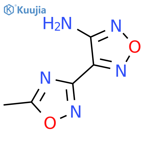 4-(5-Methyl-1,2,4-oxadiazol-3-yl)-1,2,5-oxadiazol-3-amine structure