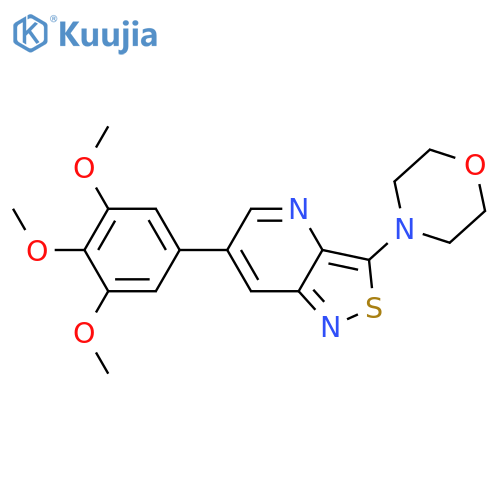 4-6-(3,4,5-trimethoxyphenyl)-1,2thiazolo4,3-bpyridin-3-ylmorpholine structure