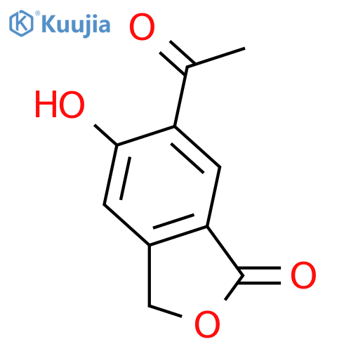 6-Acetyl-5-hydroxy-1(3H)-isobenzofuranone structure