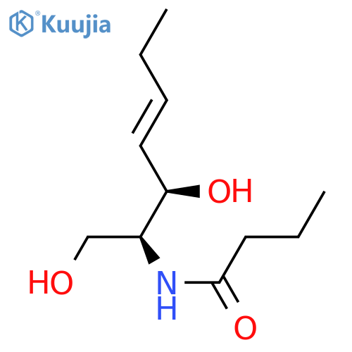 (2S,3R,4E)-2-Butyrylamino-4-hepten-1,3-diol structure