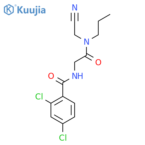 2,4-Dichloro-N-[2-[(cyanomethyl)propylamino]-2-oxoethyl]benzamide structure