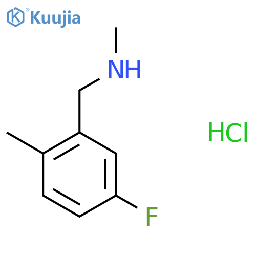 (5-fluoro-2-methylphenyl)methyl(methyl)amine hydrochloride structure