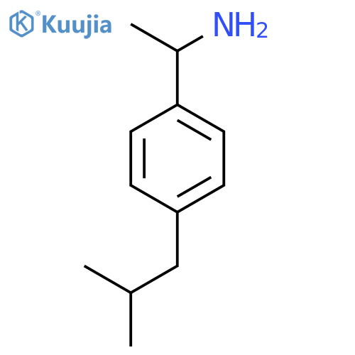 (1S)-1-4-(2-methylpropyl)phenylethan-1-amine structure