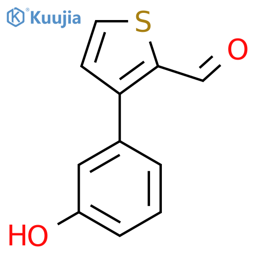 3-(3-Hydroxyphenyl)thiophene-2-carbaldehyde structure