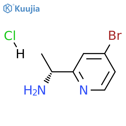 (R)-1-(4-bromopyridin-2-yl)ethan-1-amine hydrochloride structure