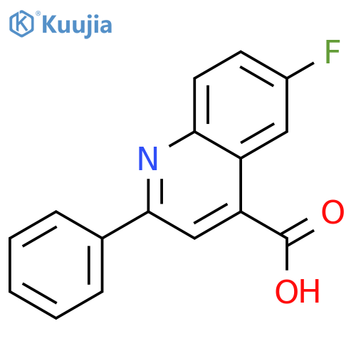 6-fluoro-2-phenylquinoline-4-carboxylic acid structure