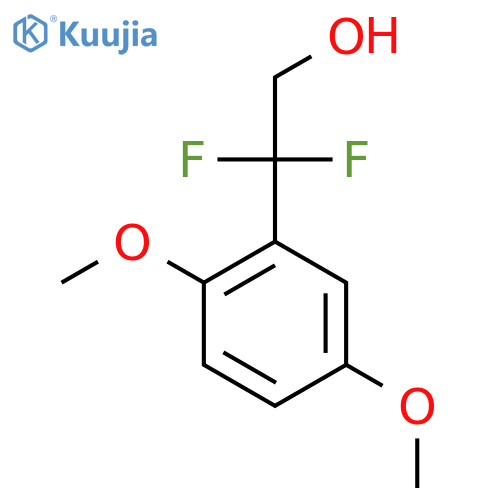 2-(2,5-dimethoxyphenyl)-2,2-difluoroethan-1-ol structure