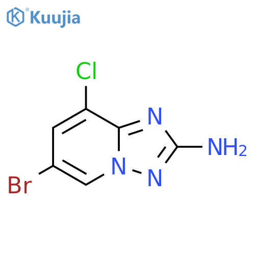 6-bromo-8-chloro-[1,2,4]triazolo[1,5-a]pyridin-2-amine structure