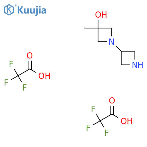 1-(Azetidin-3-yl)-3-methylazetidin-3-ol di-trifluoroacetate structure