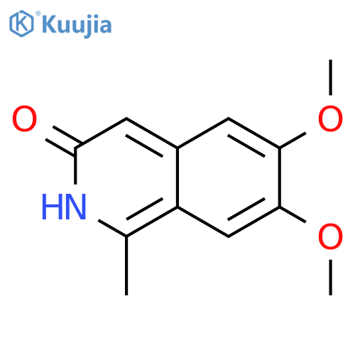 3(2H)-Isoquinolinone,6,7-dimethoxy-1-methyl- structure