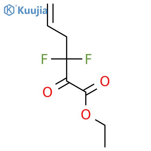 5-Hexenoic acid, 3,3-difluoro-2-oxo-, ethyl ester structure