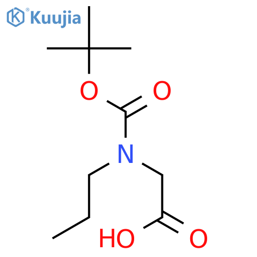 (tert-Butoxycarbonyl-propyl-amino)acetic Acid structure