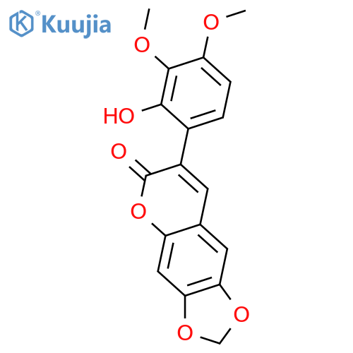 6,7-Dihydroxy-3-(2,3,4-trihydroxyphenyl)-2H-1-benzopyran-2-one; 6,7-Methylene, 3',4'-di-Me ether structure