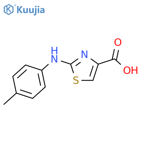 4-Thiazolecarboxylic acid, 2-[(4-methylphenyl)amino]- structure