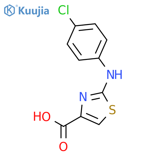 2-(4-Chloroanilino)-1,3-thiazole-4-carboxylic acid structure