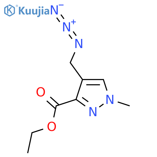 ethyl 4-(azidomethyl)-1-methyl-1H-pyrazole-3-carboxylate structure