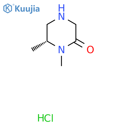 (6R)-1,6-Dimethyl-2-piperazinone hydrochloride structure