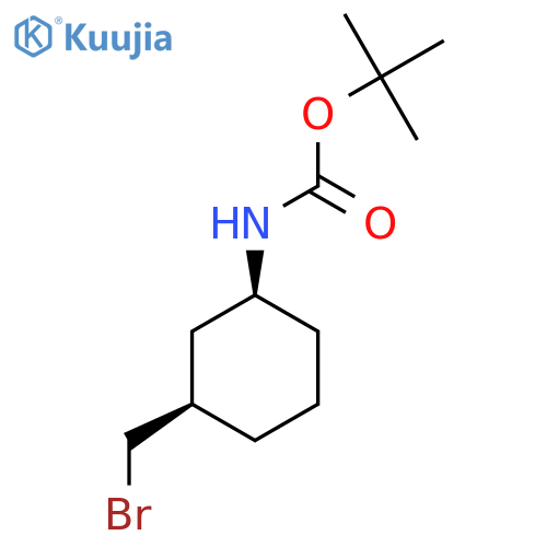 t-Butyl [cis-3-(bromomethyl)cyclohexyl]carbamate structure