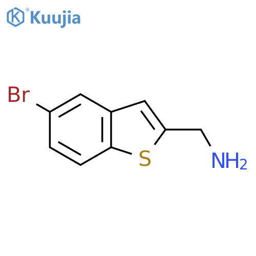 (5-Bromobenzobthiophen-2-yl)methanamine structure