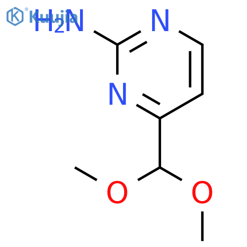 4-(Dimethoxymethyl)pyrimidin-2-amine structure