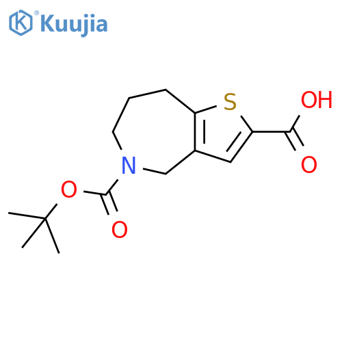 5-(tert-butoxy)carbonyl-4H,5H,6H,7H,8H-thieno3,2-cazepine-2-carboxylic acid structure