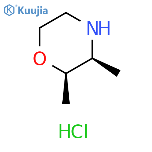 (2R,3S)-2,3-dimethylmorpholine hydrochloride structure