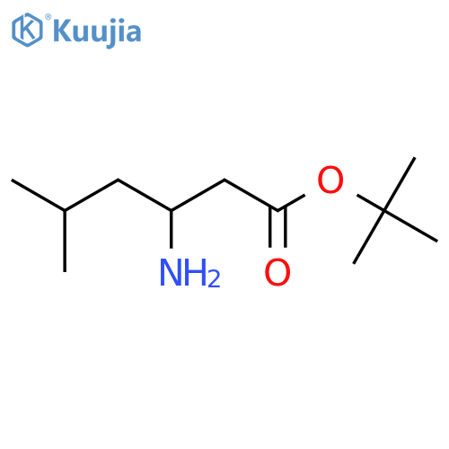 (S)-tert-Butyl 3-amino-5-methylhexanoate structure