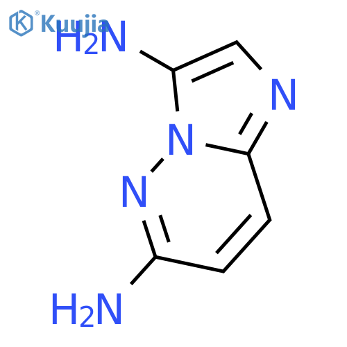 Imidazo[1,2-b]pyridazine-3,6-diamine structure