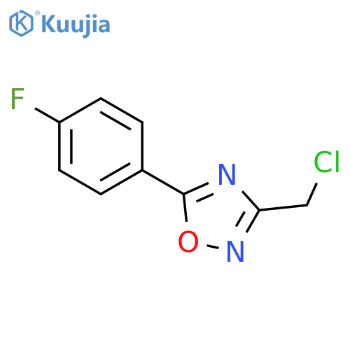 3-(Chloromethyl)-5-(4-fluorophenyl)-1,2,4-oxadiazole structure