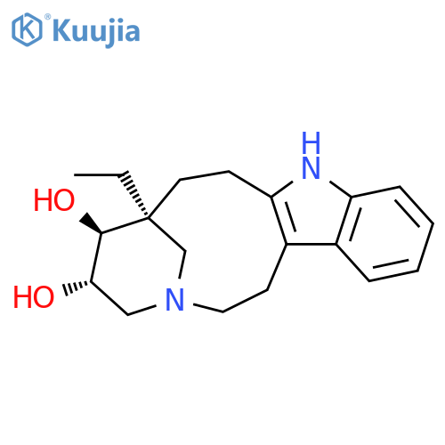 2H-3,7-Methanoazacycloundecino[5,4-b]indole-5,6-diol,7-ethyl-1,4,5,6,7,8,9,10-octahydro-, (5S,6S,7S)- (9CI) structure