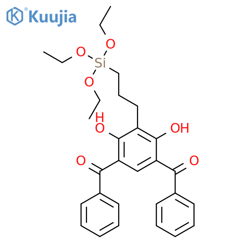 Methanone,1,1'-[4,6-dihydroxy-5-[3-(triethoxysilyl)propyl]-1,3-phenylene]bis[1-phenyl- structure