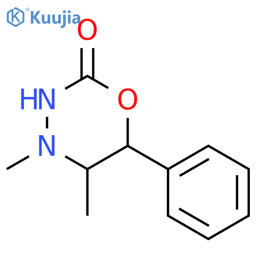2H-1,3,4-Oxadiazin-2-one,tetrahydro-4,5-dimethyl-6-phenyl-, cis-(-)- (8CI,9CI) structure