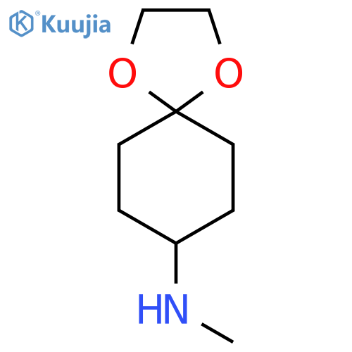 N-Methyl-1,4-dioxaspiro[4.5]decan-8-amine structure